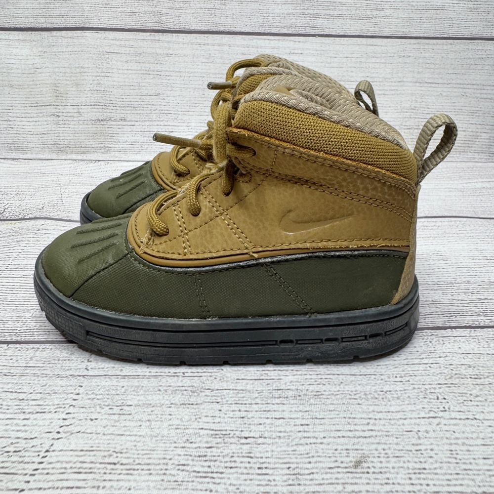 Nike ACG Woodside 2 Toddler Kids Boots Green Brown Duck Boots Size 8C - Picture 3 of 6